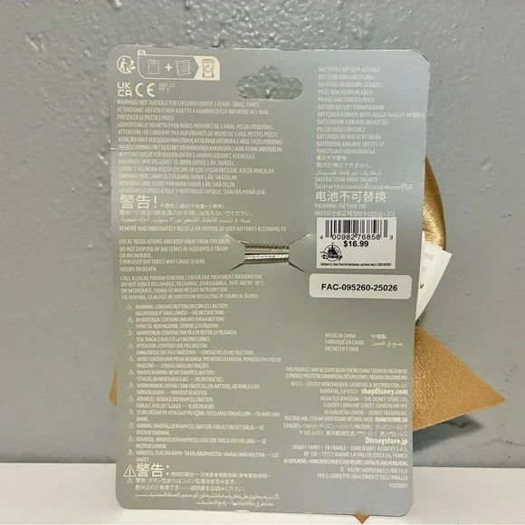 Disney Parks Light Up Mickey Mouse Bow Hair Clip - Picture 5 of 6